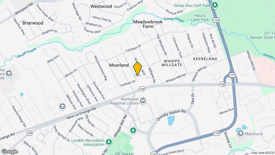 1701 Brentmoor Ln Mapa y Detalles de la Ubicación