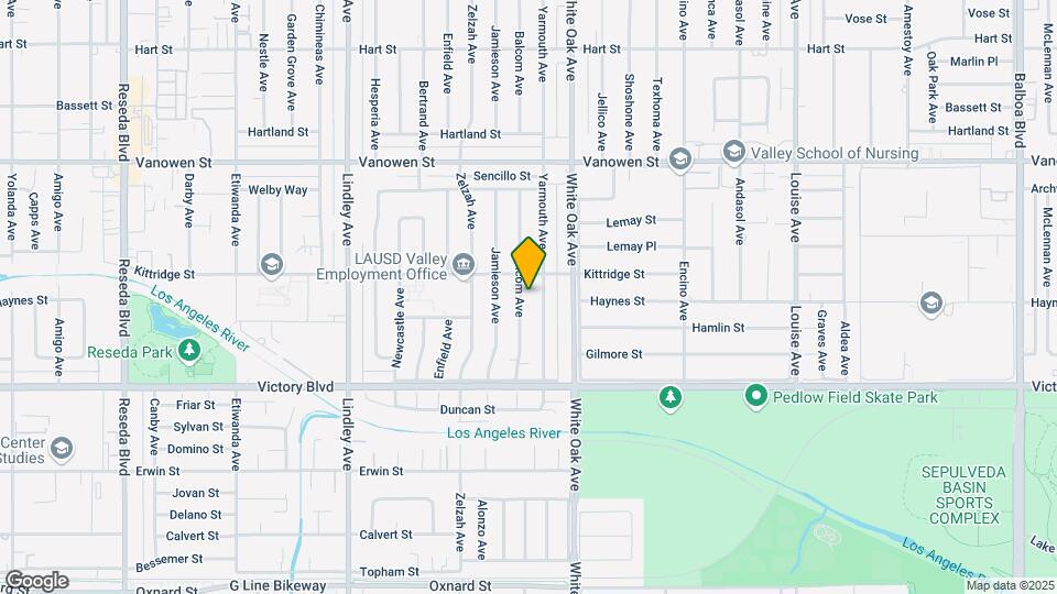 6534 Balcom Ave Map and Location Details
