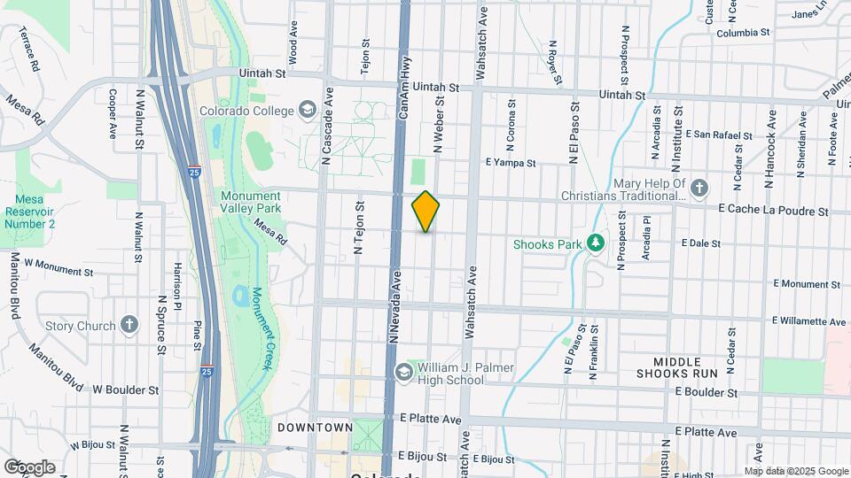 730 N Weber St Map and Location Details