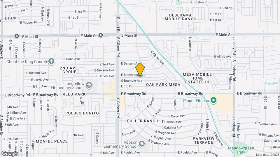 2136 E Bramble Ave Mapa y Detalles de la Ubicación