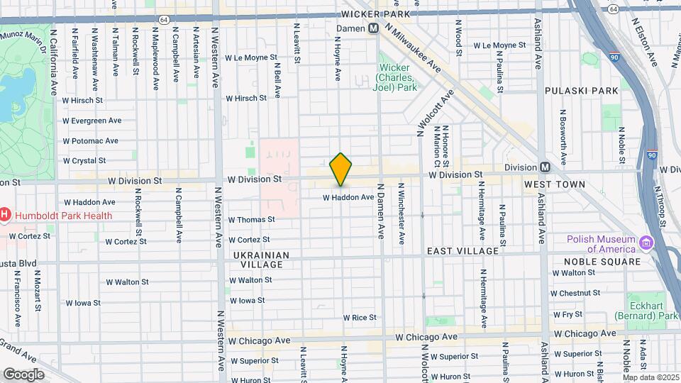 1150 N Hoyne Ave Map and Location Details