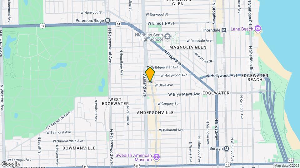 5634 N Clark St, Unit 310 Map and Location Details