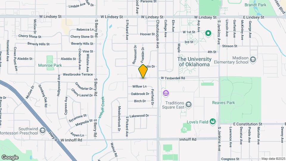 818 W Timberdell Rd Map and Location Details