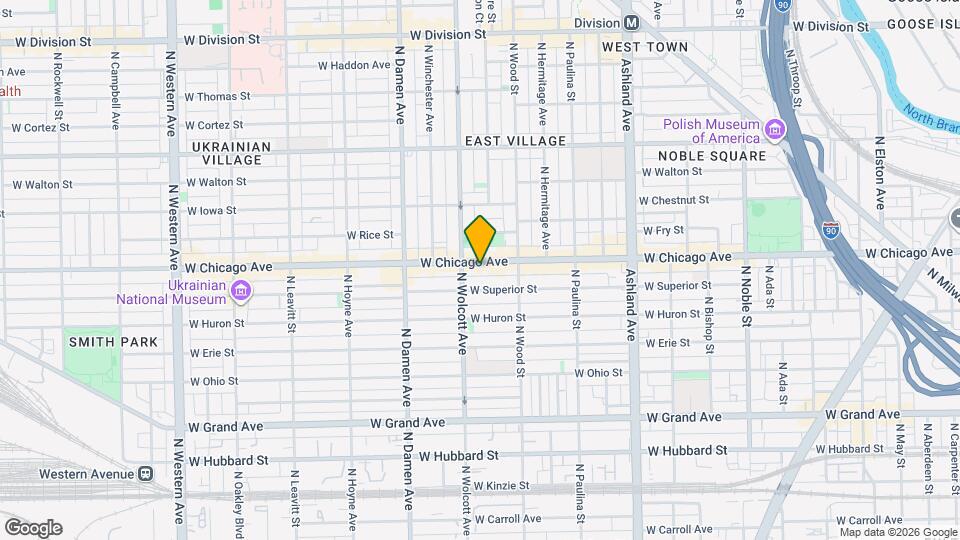 1841 W Chicago Ave Map and Location Details