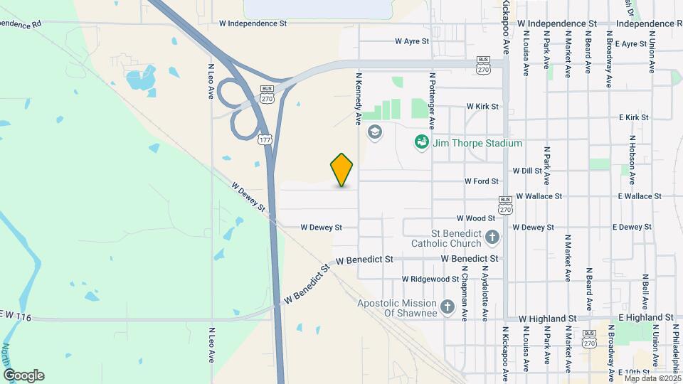 1211 W Wallace St Map and Location Details