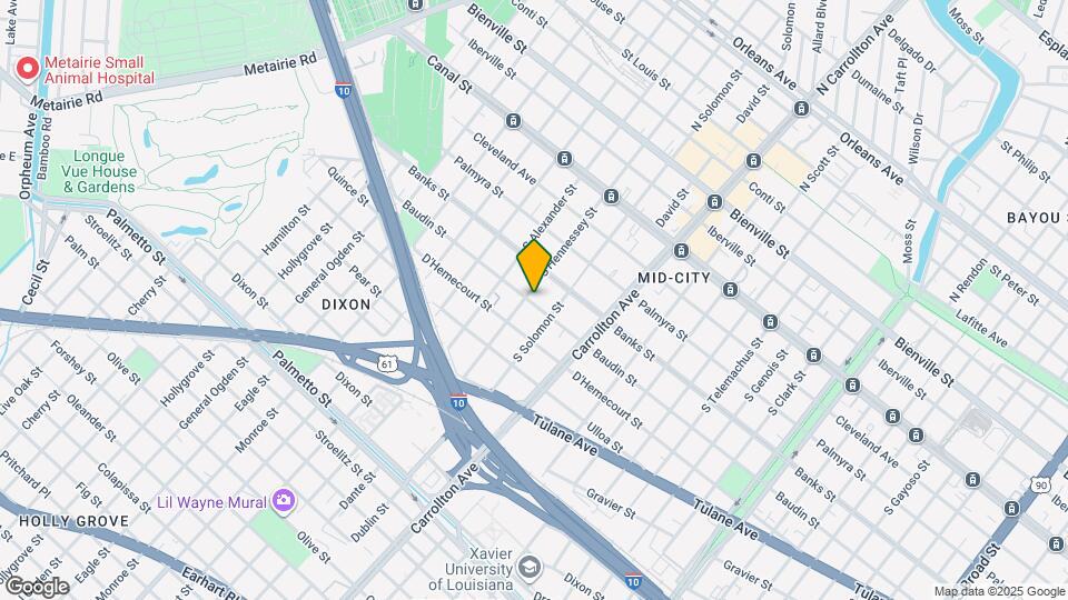 436-438 S Hennessey St Map and Location Details