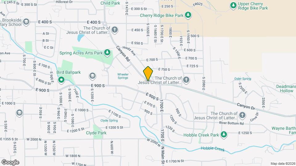 818 S Canyon Dr Map and Location Details