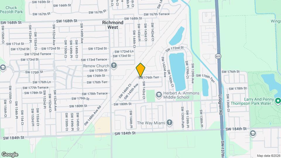14364 SW 176th Terr Map and Location Details