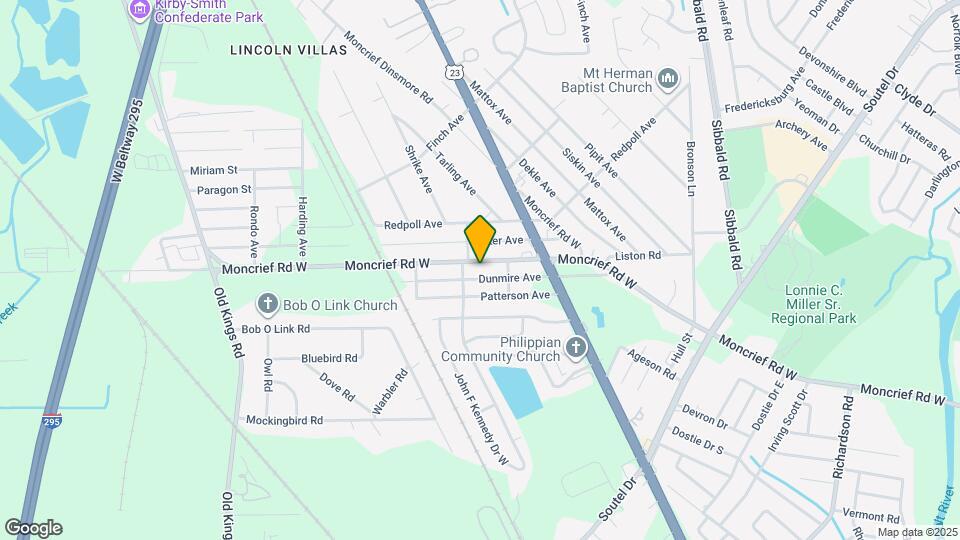 5938 Moncrief Rd W Map and Location Details