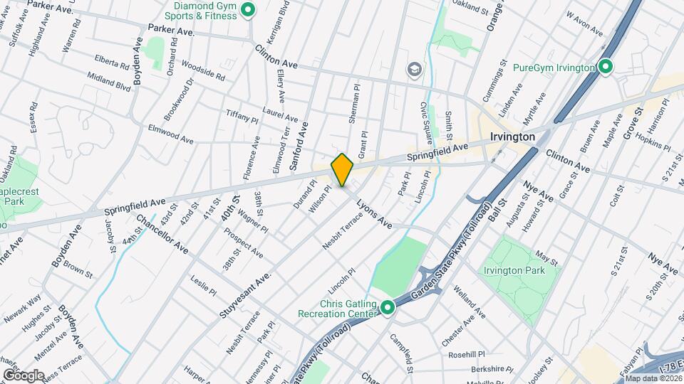 860 Lyons Ave Map and Location Details