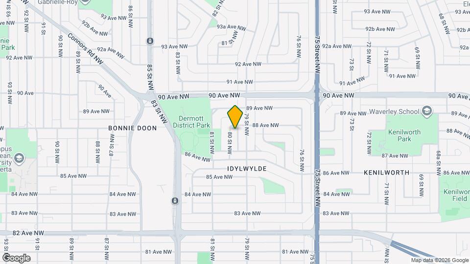 8637-8680 80 St NW Map and Location Details