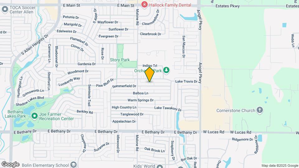 1615 Summerfield Dr Mapa y Detalles de la Ubicación