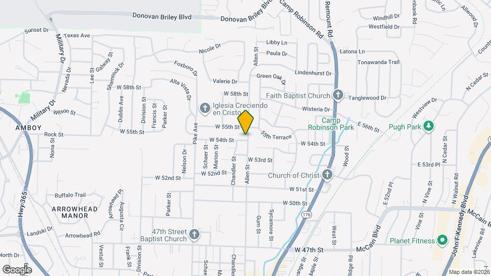 5401 Allen St Map and Location Details