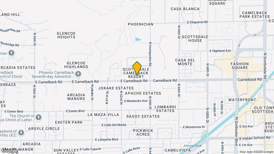 6302 E Camelback Rd Map and Location Details