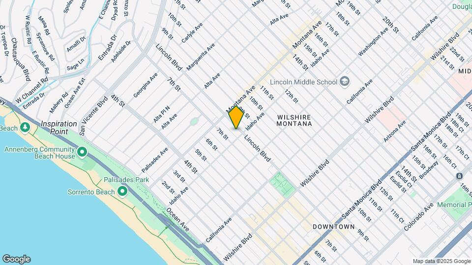 848 Lincoln Blvd, Unit M Map and Location Details