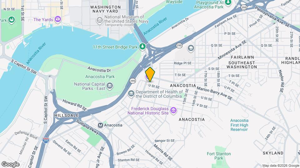 1214 U St SE Mapa y Detalles de la Ubicación