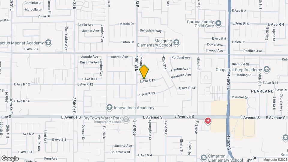 4034 E Ave R Mapa y Detalles de la Ubicación