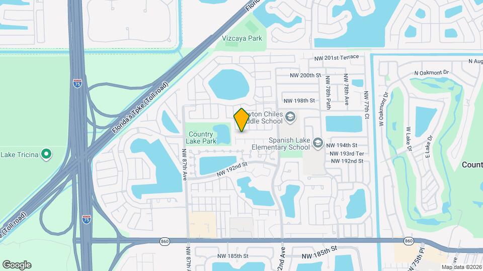 8349 NW 194th Terrace Map and Location Details