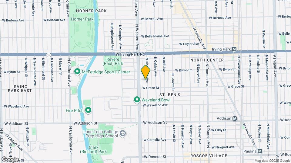 3822 N Claremont Ave Map and Location Details