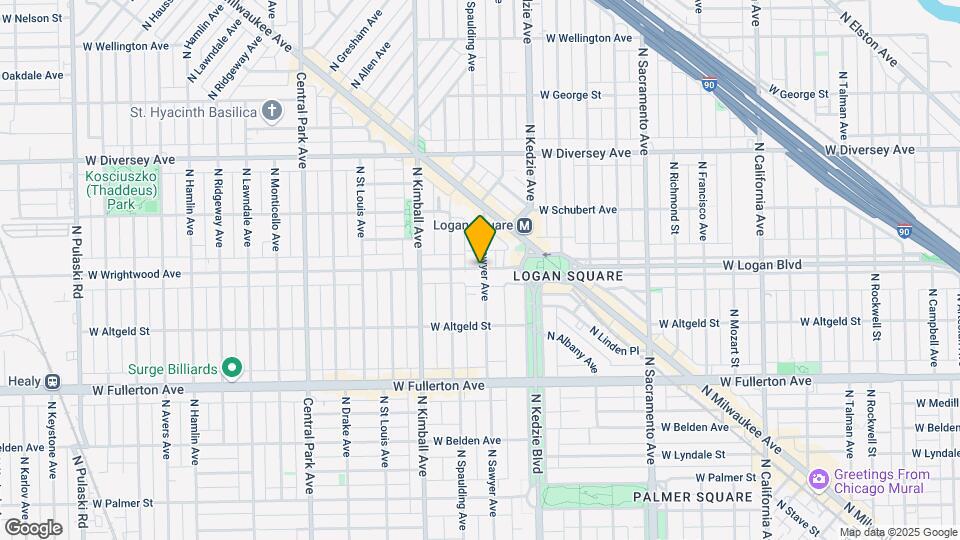 3261 W Wrightwood Ave-Unit -1-K Map and Location Details