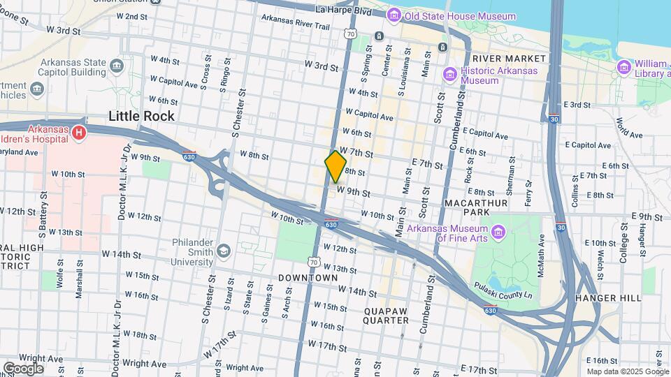 408 W 9th St Map and Location Details