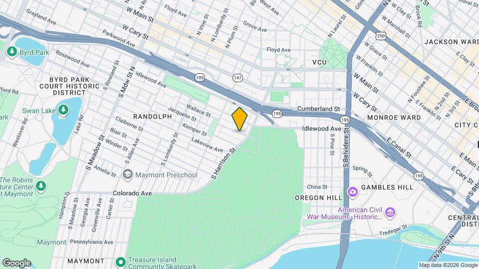 1315 Wallace St Map and Location Details