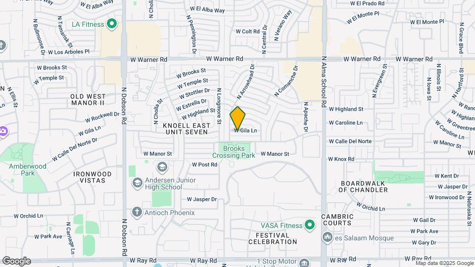 1349 W Gila Ln Map and Location Details