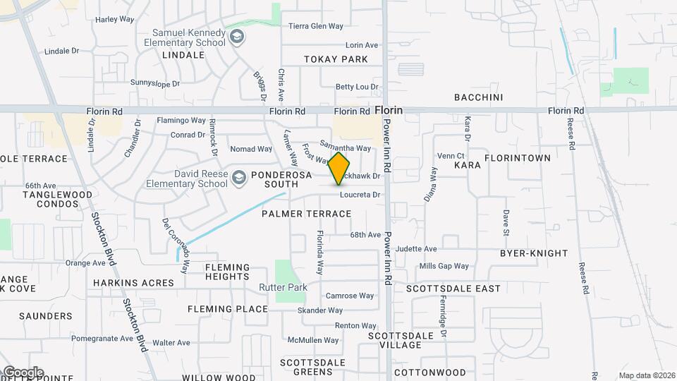 7817 Loucreta Dr Map and Location Details