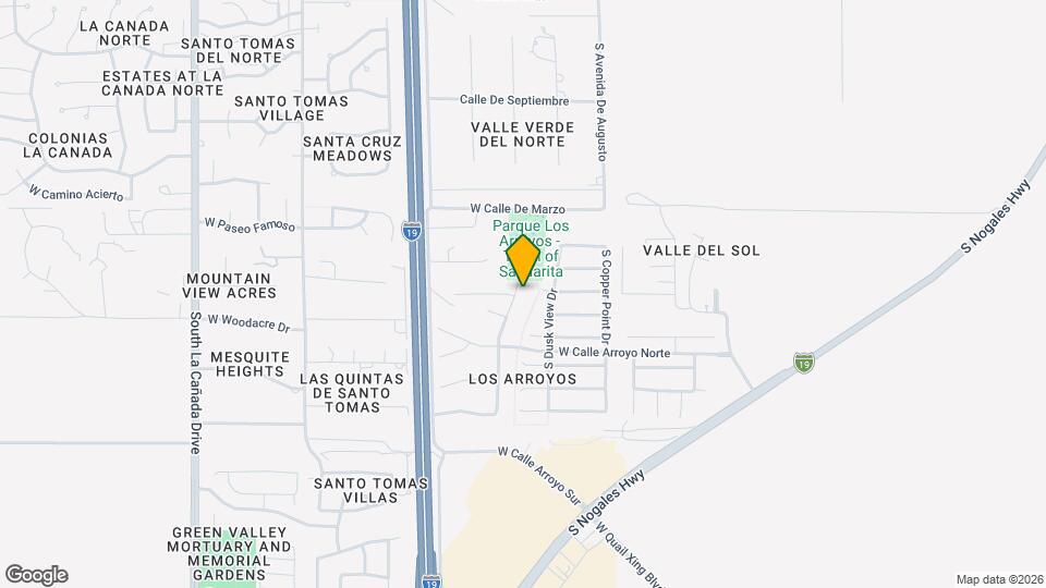 18253 S Avenida Arroyo Seco Map and Location Details