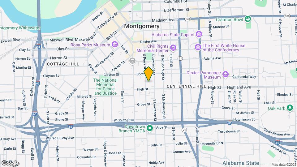 447 S Perry St Map and Location Details