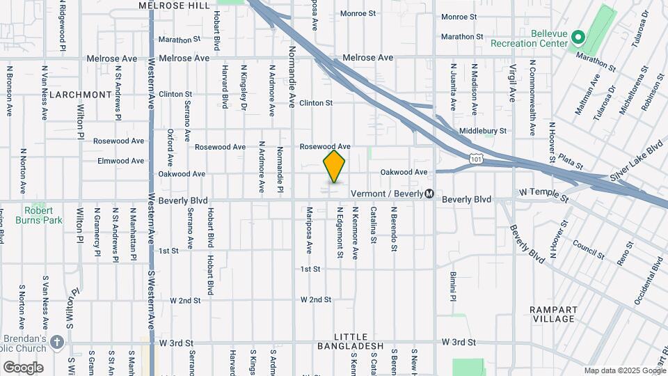 320 N Alexandria Ave Map and Location Details