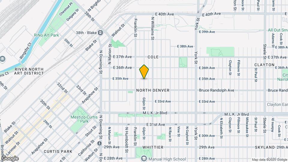 3448 Gilpin St Map and Location Details