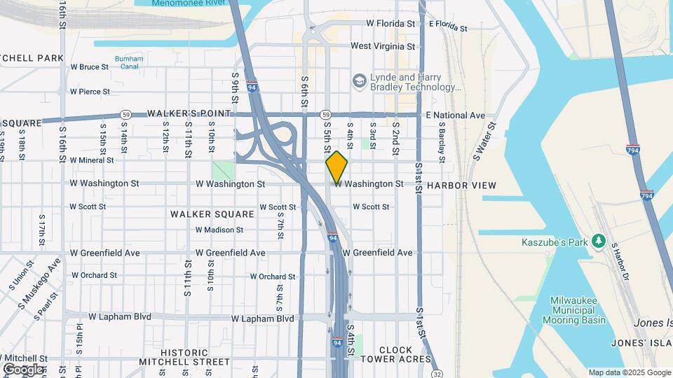 421-425 W Washington St Map and Location Details