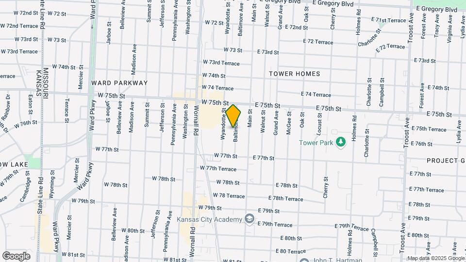 7602 Baltimore Ave Map and Location Details