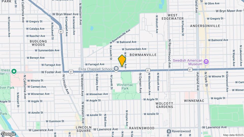 2116 W Foster Ave Map and Location Details