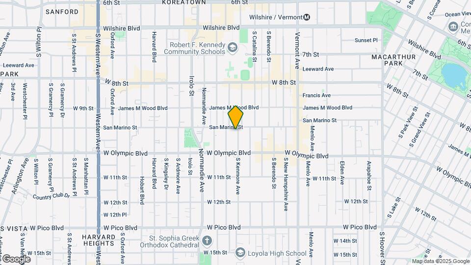 951 S Kenmore Ave Map and Location Details