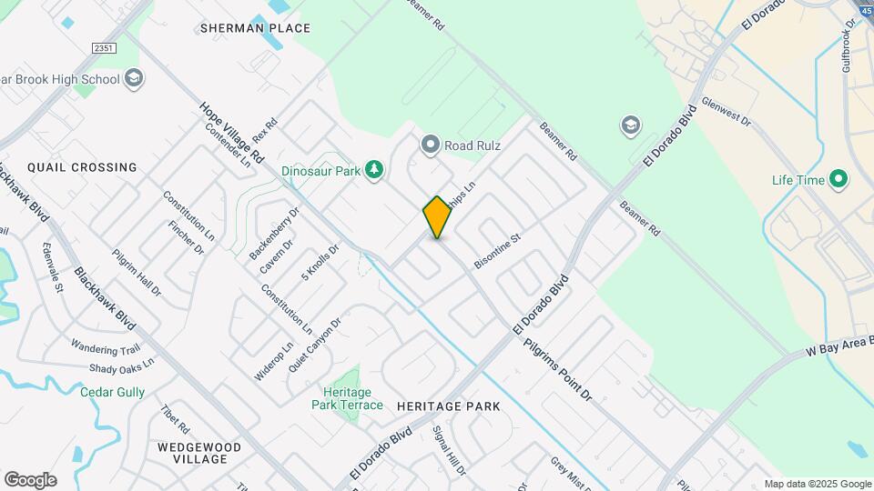 1814 Pilgrims Point Dr Mapa y Detalles de la Ubicación