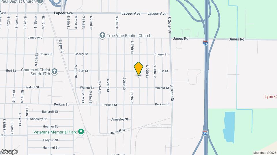 523 S 28th St Map and Location Details