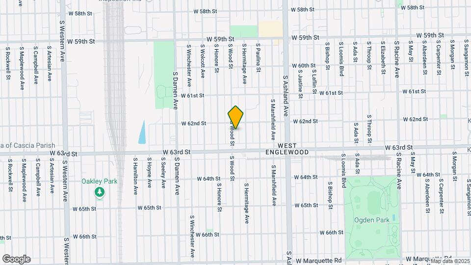 6219 S Wood St Map and Location Details