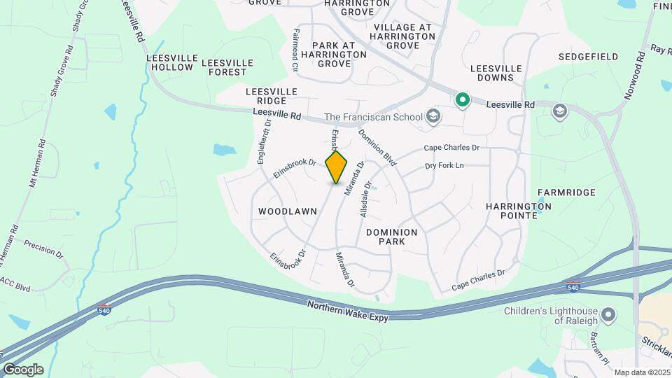 9704 Erinsbrook Dr Map and Location Details