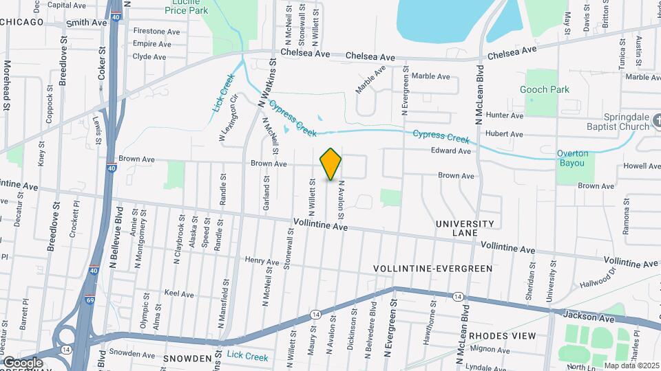 1014 Maury St Mapa y Detalles de la Ubicación