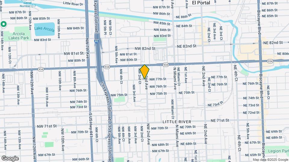 200 NW 77th St Map and Location Details