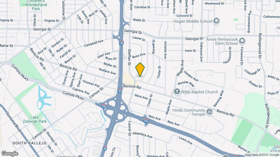 505 Laurel St Map and Location Details