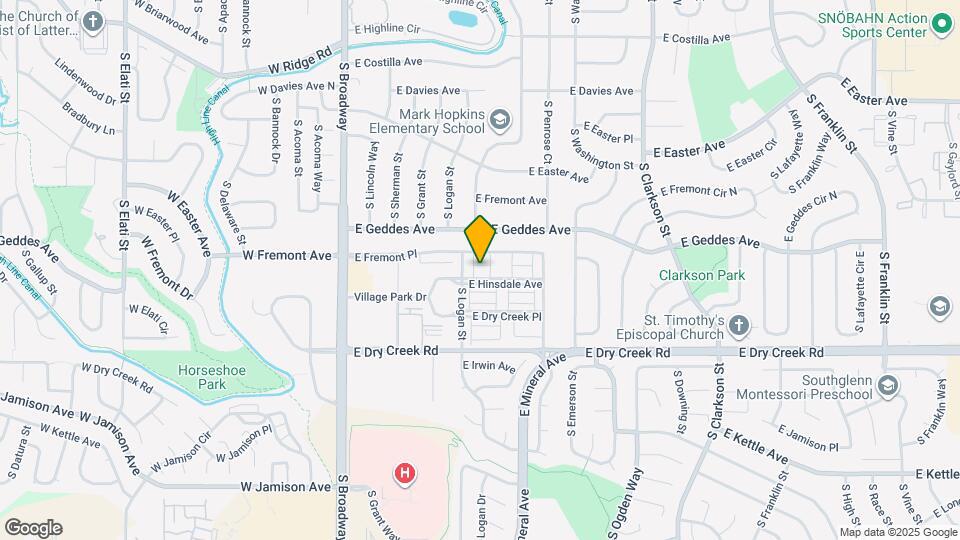 511 E Hinsdale Ave Map and Location Details