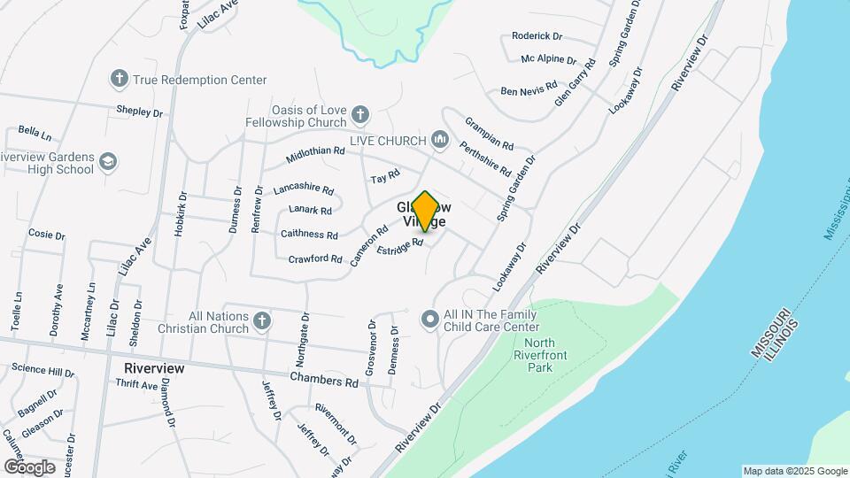 209 Estridge Rd Map and Location Details