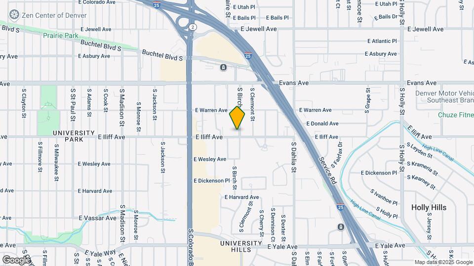 2285 S Birch St Map and Location Details