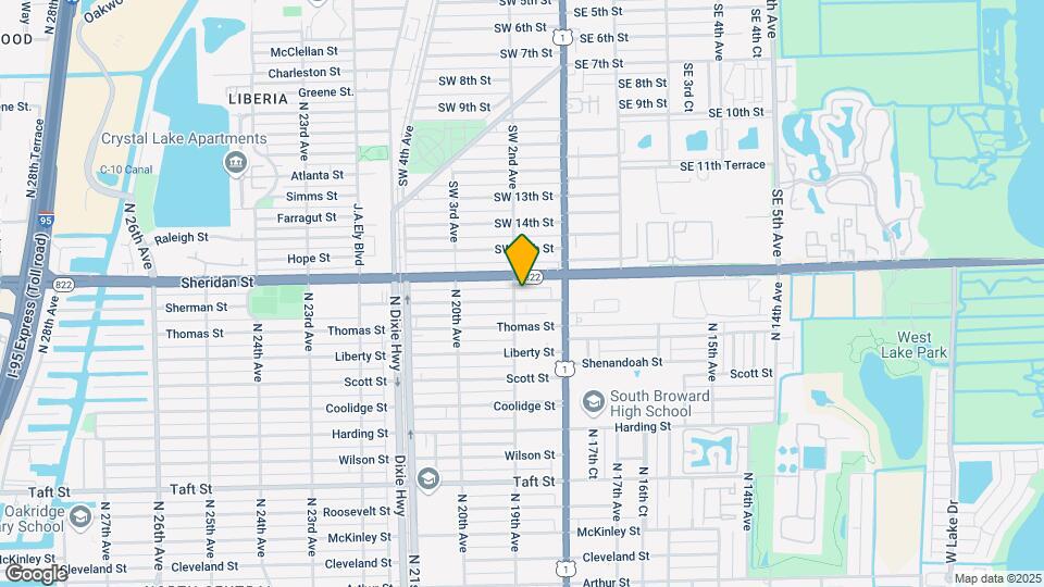 1849 Sherman St Map and Location Details