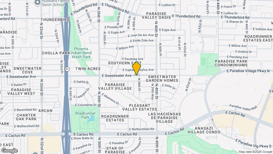 3809 E Sweetwater Ave Map and Location Details