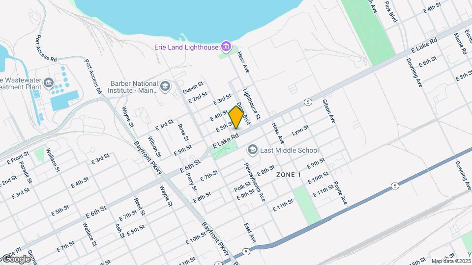 1108 E Lake Rd Map and Location Details