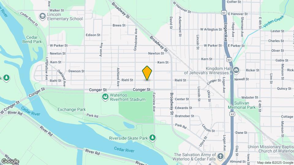 623 Riehl St Map and Location Details